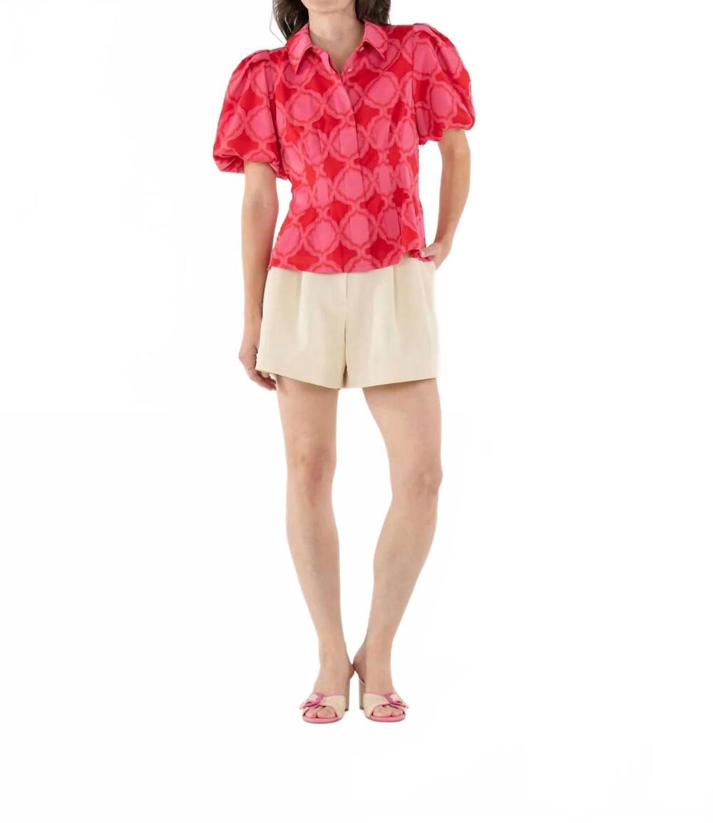 NEW EMILY MCCARTHY women's britt top in villa